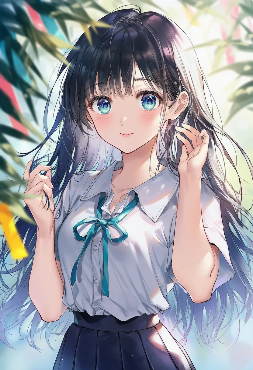 七夕のシチュエーション再現のためのプロンプト|AIイラスト