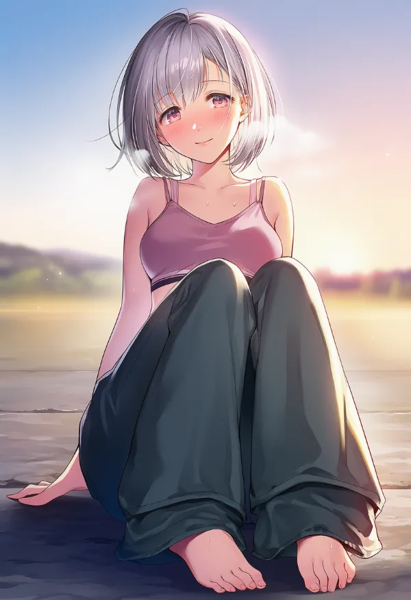 ベルボトムを履いた美少女AIイラスト|プロンプト紹介