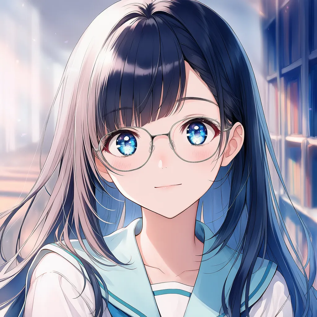 メガネをかけた状態を再現したAIイラスト｜プロンプト紹介