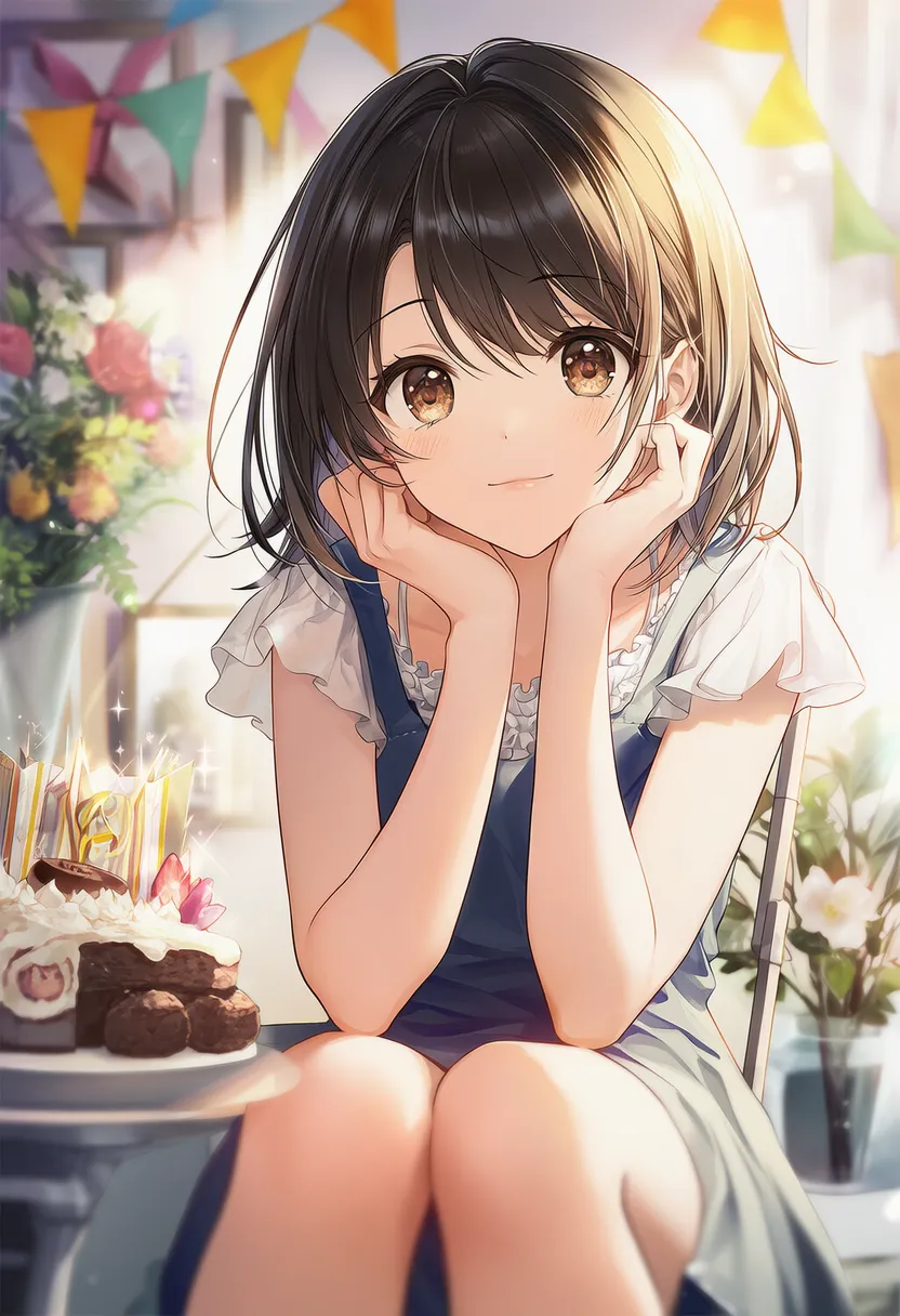 誕生日会のシチュエーション再現のためのプロンプト|AIイラスト