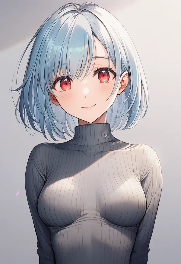 離れ乳（breasts apart）のプロンプト紹介｜AIイラスト