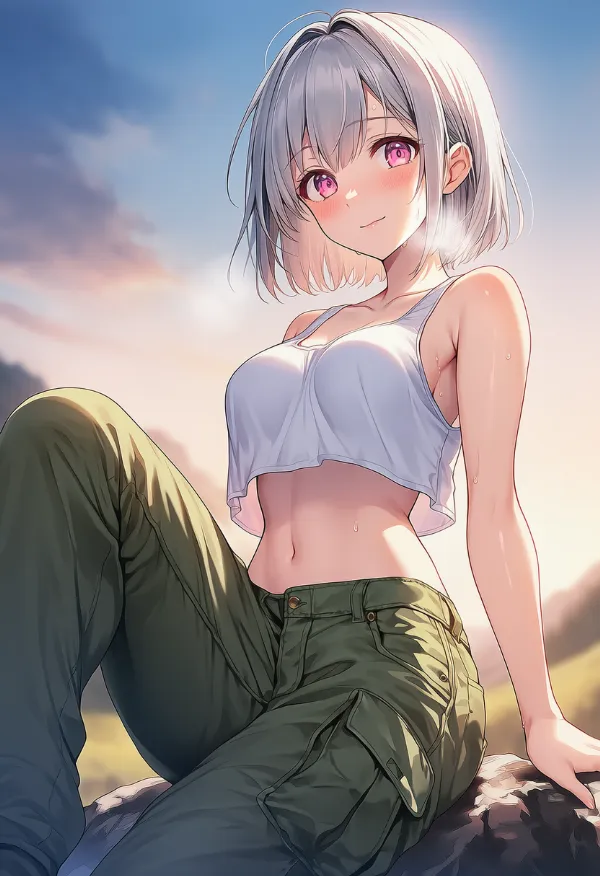 カーゴパンツを履いた美少女AIイラスト|プロンプト紹介