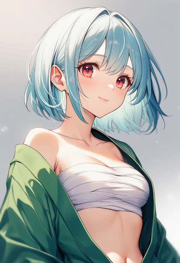 胸のさらし（chest sarashi）のプロンプト紹介｜AIイラスト