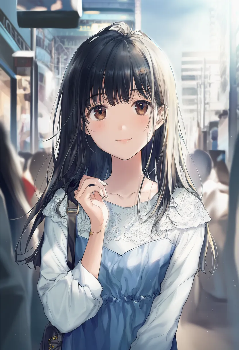 通勤ラッシュのシチュエーション再現のためのプロンプト|AIイラスト