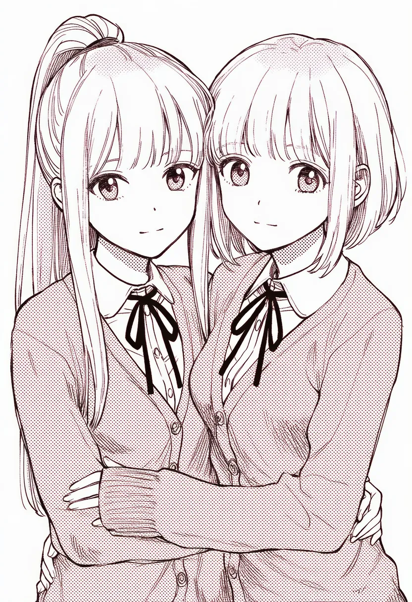 スクリーントーン風のプロンプト紹介|AIイラスト作例