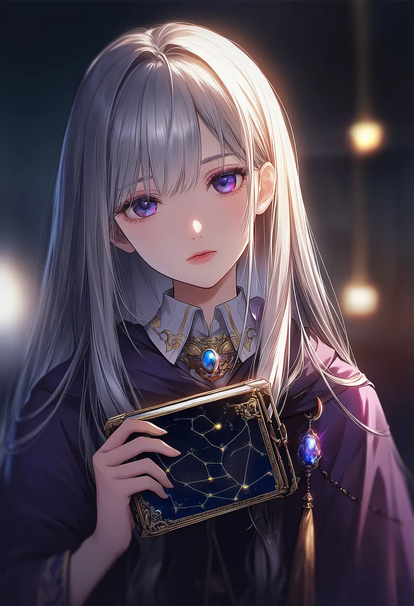 星図・天文図のプロンプト紹介｜占い師のアイテムのAIイラスト作例