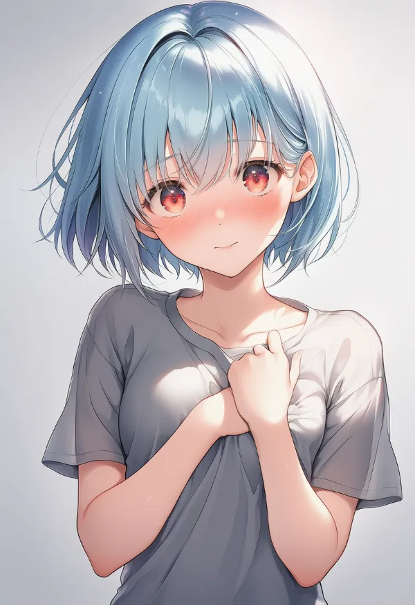 手で胸を隠す（covering chest）ポーズのプロンプト紹介｜AIイラスト