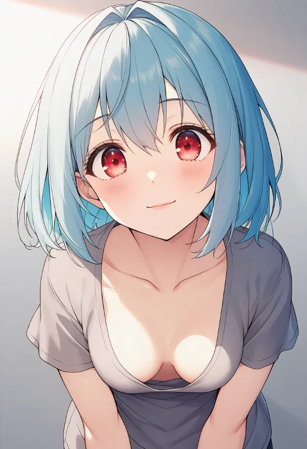 胸チラ（downblouse）のプロンプト紹介｜AIイラスト