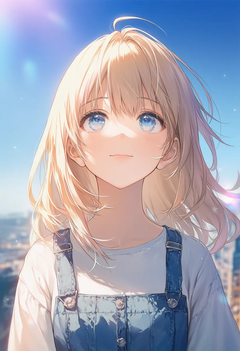 体が正面の状態で上向きの状態を再現したAIイラスト｜プロンプト紹介