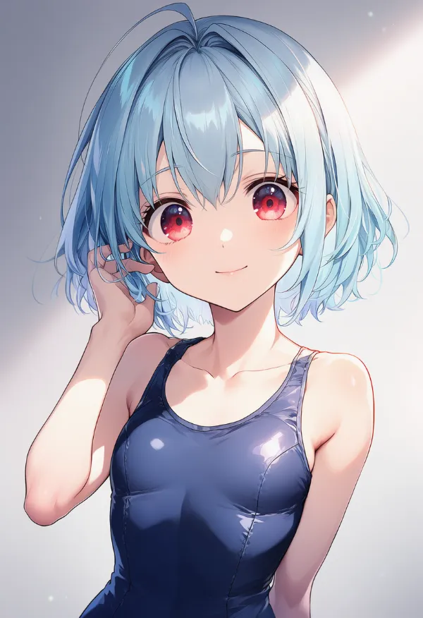 無乳（flat chest）のプロンプト紹介｜AIイラスト