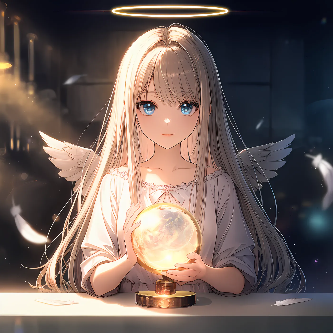 天使系占い師のプロンプト紹介｜AIイラストの作例