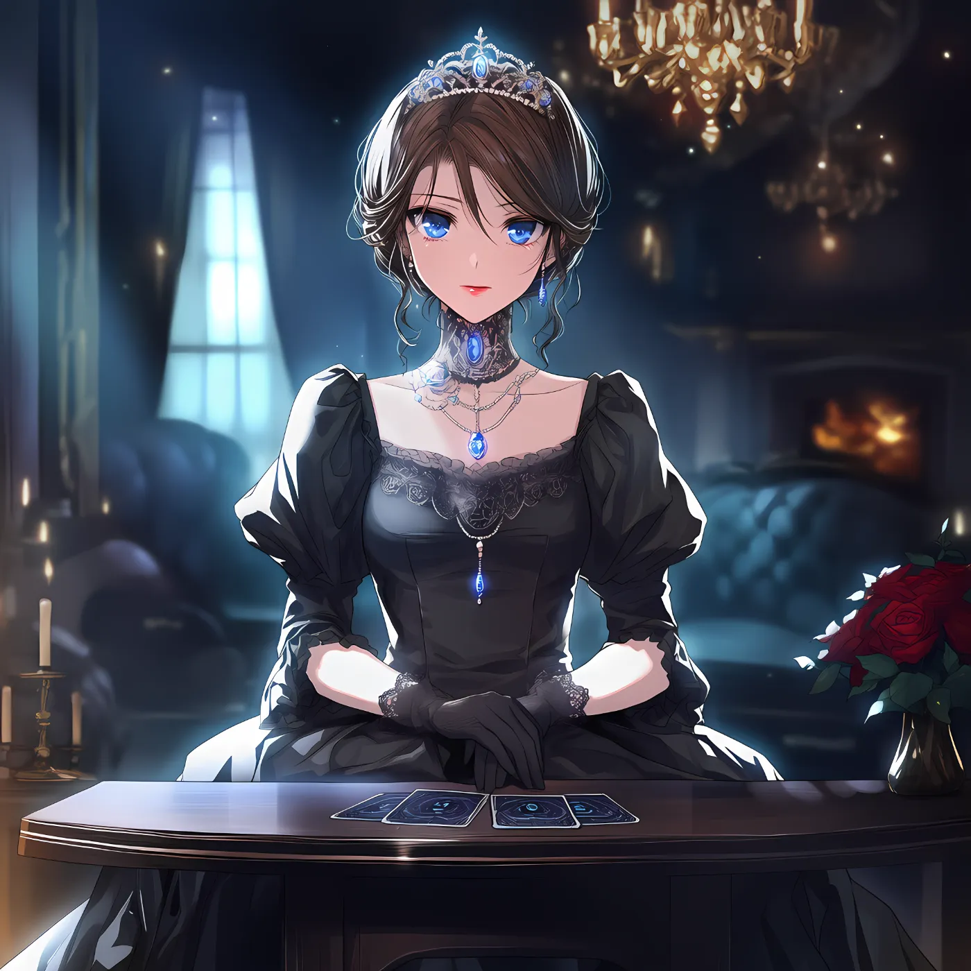 ヴィクトリア朝占い師のプロンプト紹介｜AIイラストの作例