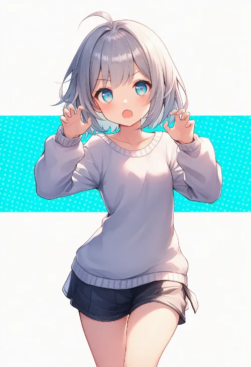 がおーの手|手のポーズのプロンプト