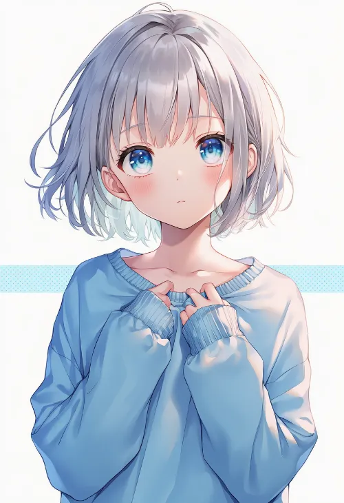 服を掴む手|手のポーズのプロンプト