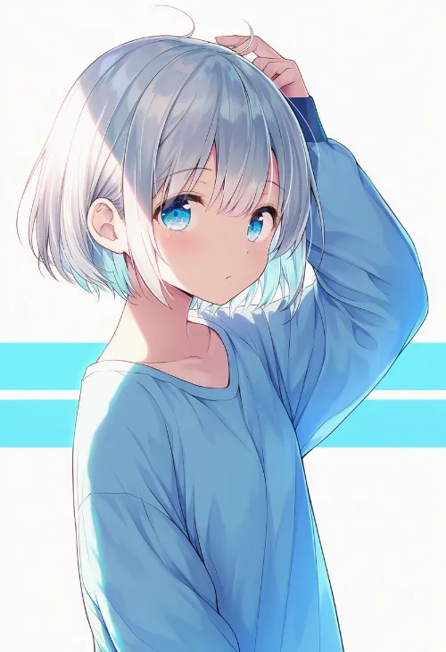 手を掲げる|手のポーズのプロンプト