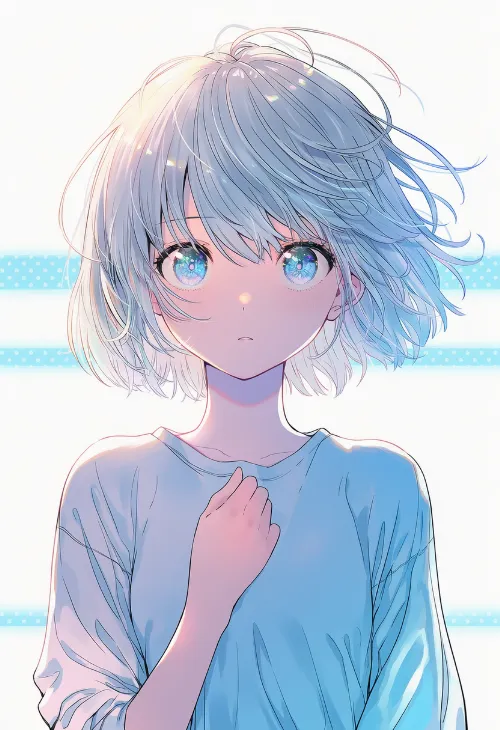 手で押さえる|手のポーズのプロンプト