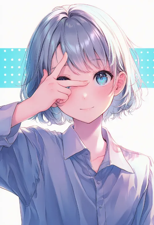 手で目を覆う|手のポーズのプロンプト