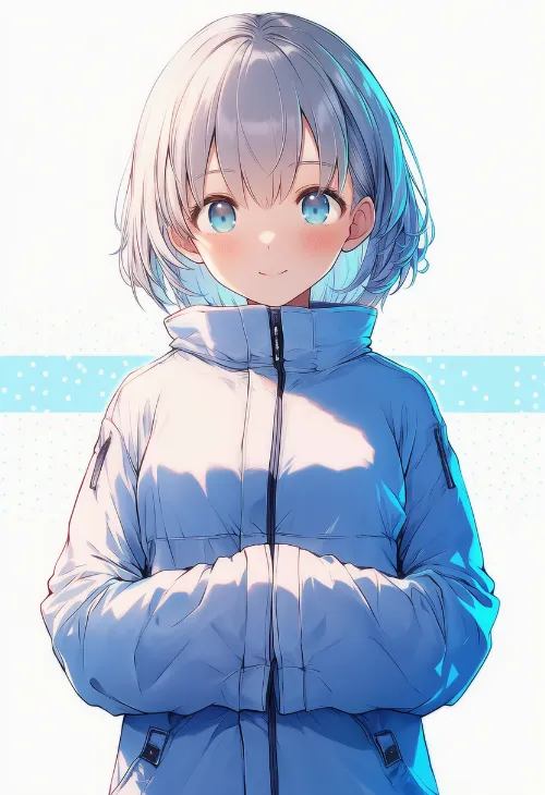 手を袖に入れる|手のポーズのプロンプト