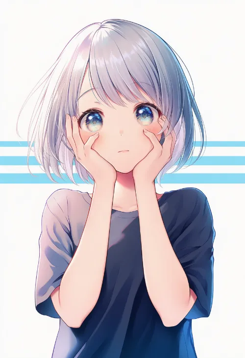 顔を覆う手|手のポーズのプロンプト