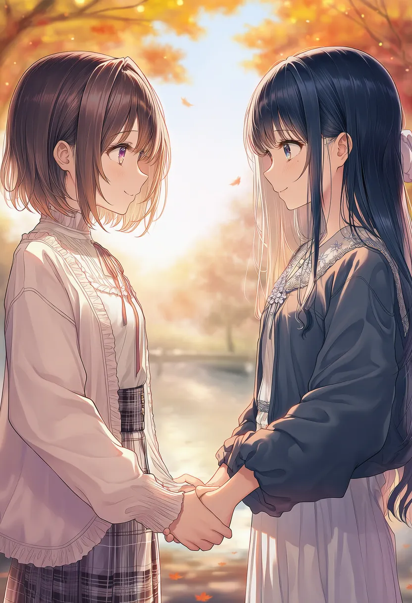 握手する2人のポーズのAIイラスト|プロンプト紹介