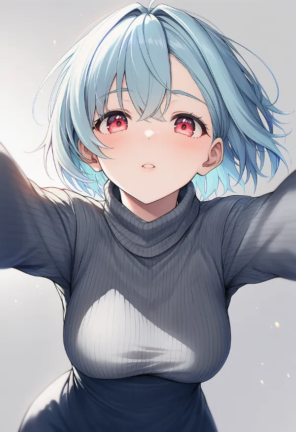 垂れ乳（hanging breasts）のプロンプト紹介｜AIイラスト