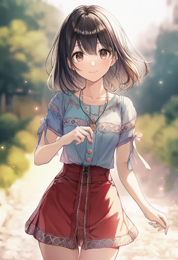 ヒッピー系の服を再現したAIイラスト|プロンプト紹介