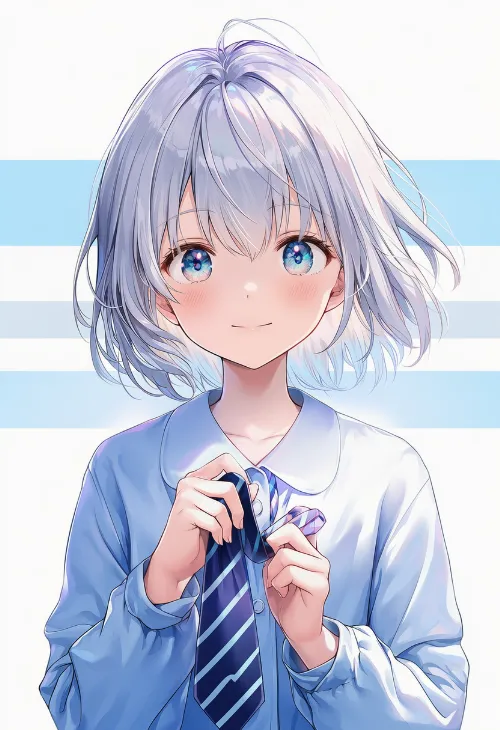 手でネクタイをつまむ|手のポーズのプロンプト