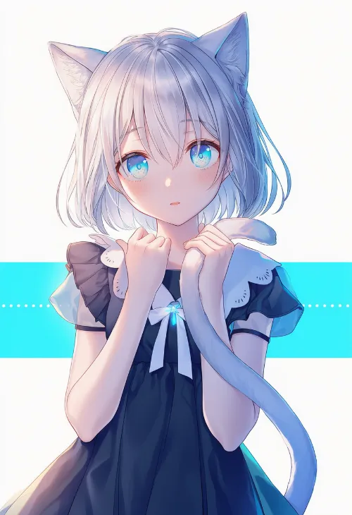 手でしっぽをつかむ|手のポーズのプロンプト