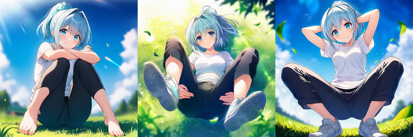 M字開脚のAIイラスト｜プロンプト紹介