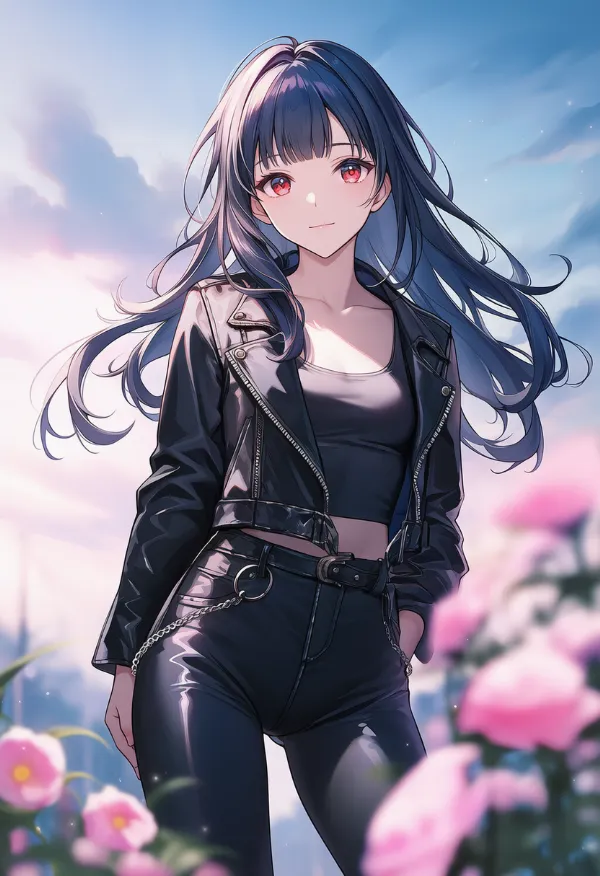 レザージャケットのプロンプト紹介｜AIイラスト