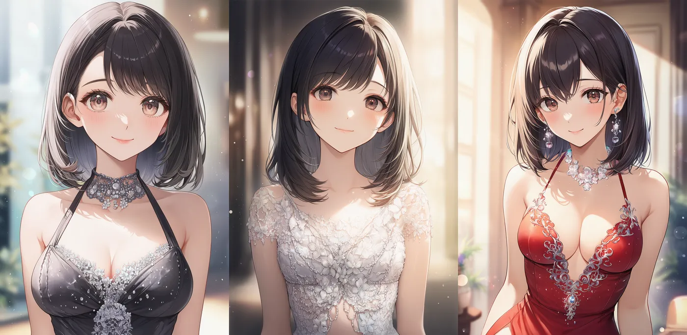 ラグジュアリーな服を再現したAIイラスト|プロンプト紹介