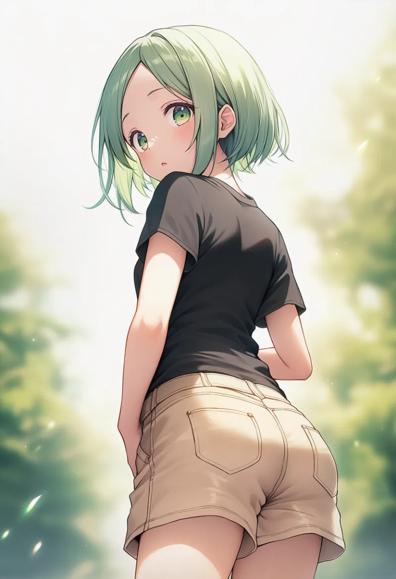 普通サイズの尻・medium buttのAIイラスト作例｜プロンプト紹介