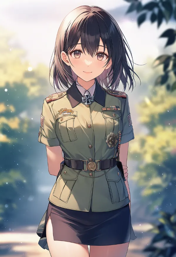 ミリタリー系の服を再現したAIイラスト|プロンプト紹介