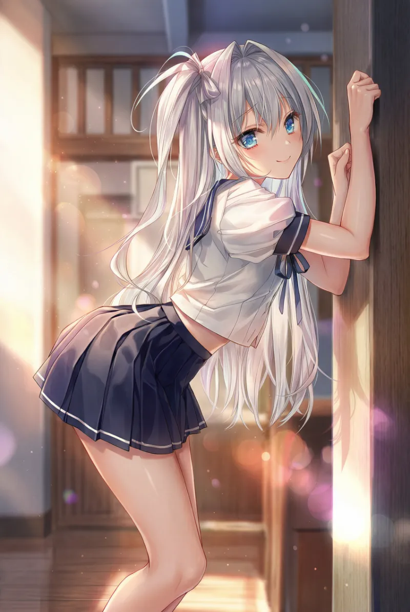 NovelAIのイラストをNano Banana Proを活用して全体的にハイクオリティに仕上げた作例