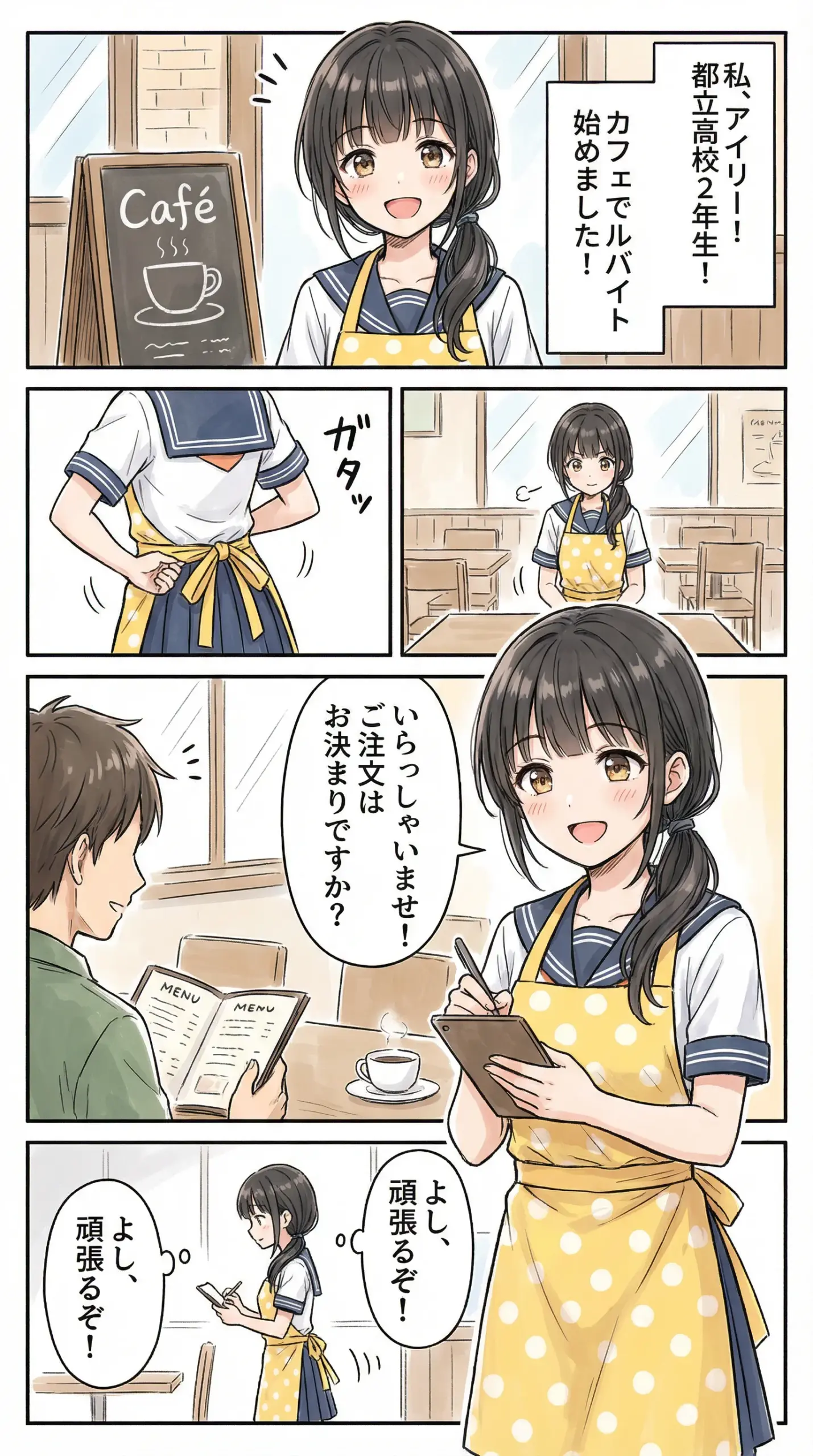 Nano Banana Proで漫画を作るプロンプトの作例1