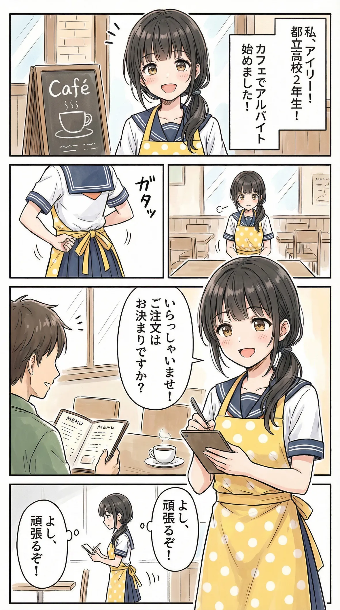 Nano Banana Proで生成された漫画イラストの日本語をAIによって完全に修正したAI画像