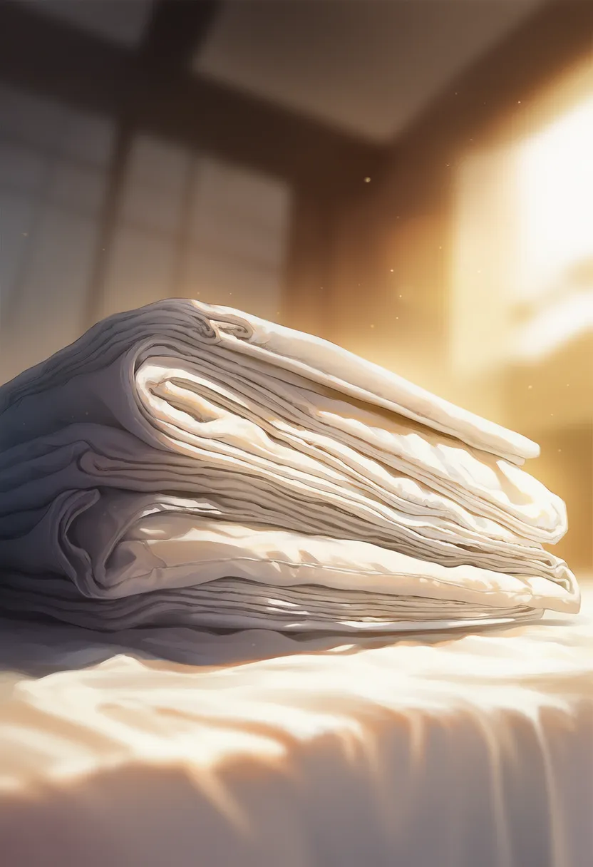 綺麗に畳まれた服のAIイラスト|プロンプト紹介