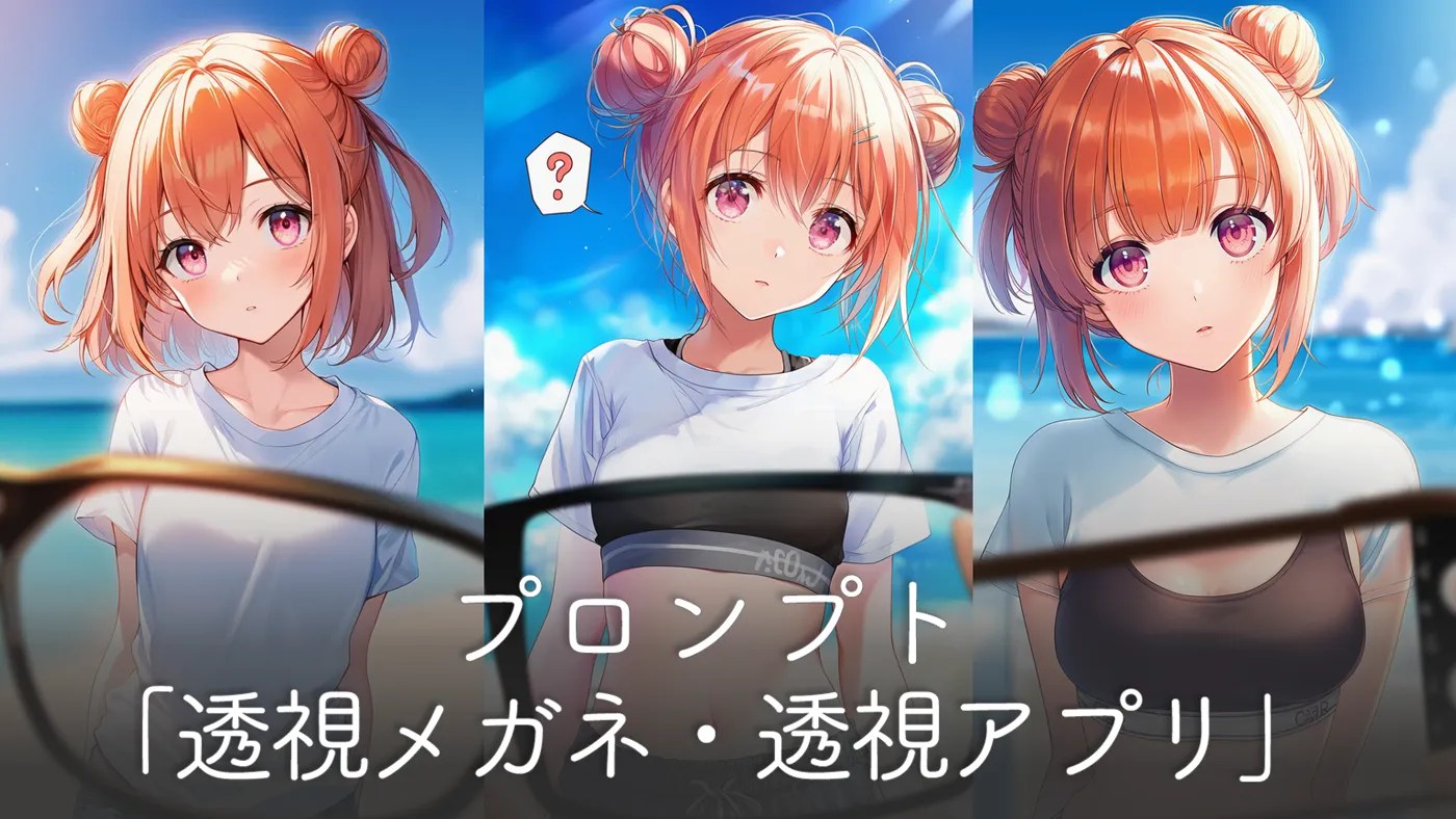 透視メガネで服が透けるプロンプトの再現解説【NovelAI】