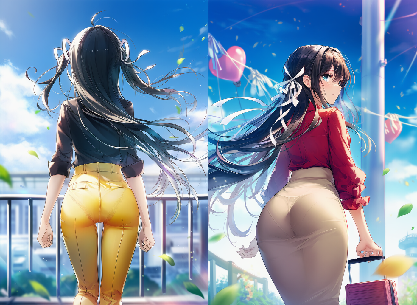 パンティラインの形状(Tバック・レースなど)を再現したAIイラスト|プロンプト紹介