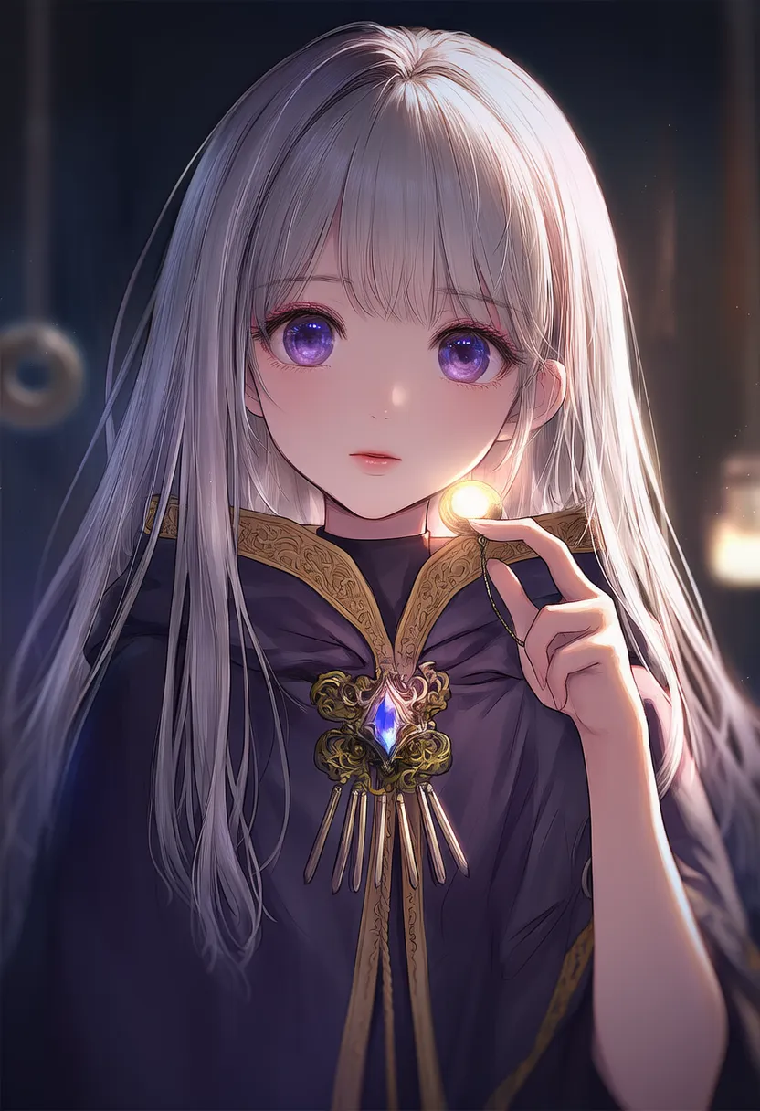 振り子のプロンプト紹介｜占い師のアイテムのAIイラスト作例