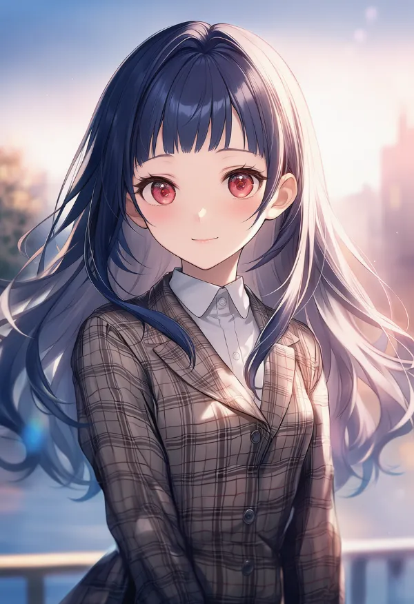 チェック柄ジャケットのプロンプト紹介｜AIイラスト