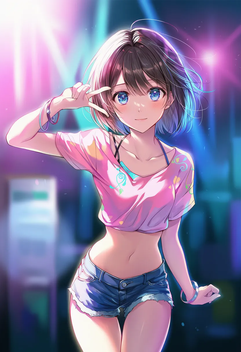 レイヴ・パーティーのシチュエーション再現のためのプロンプト|AIイラスト