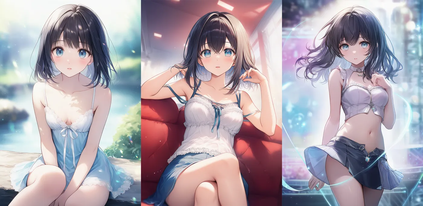 露出度の高い服を再現したAIイラスト|プロンプト紹介