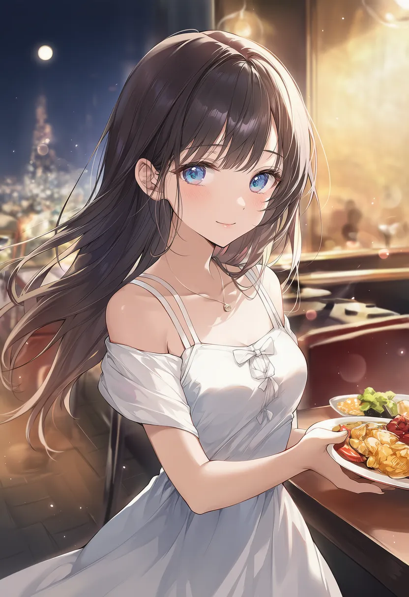 ロマンチックディナーのシチュエーション再現のためのプロンプト|AIイラスト