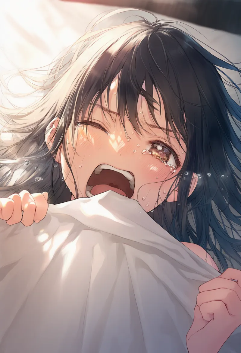 苦痛で泣き叫ぶ表情(強い苦痛)のプロンプト|AI作例