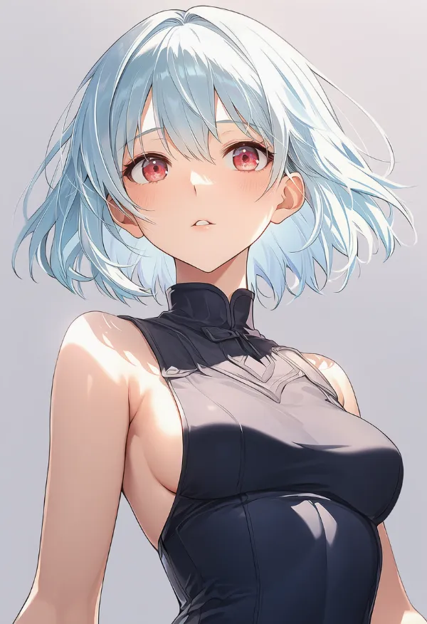 服の隙間から見える横乳（sidepec）のプロンプト紹介｜AIイラスト