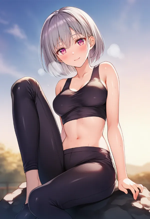 スキニーパンツを履いた美少女AIイラスト|プロンプト紹介