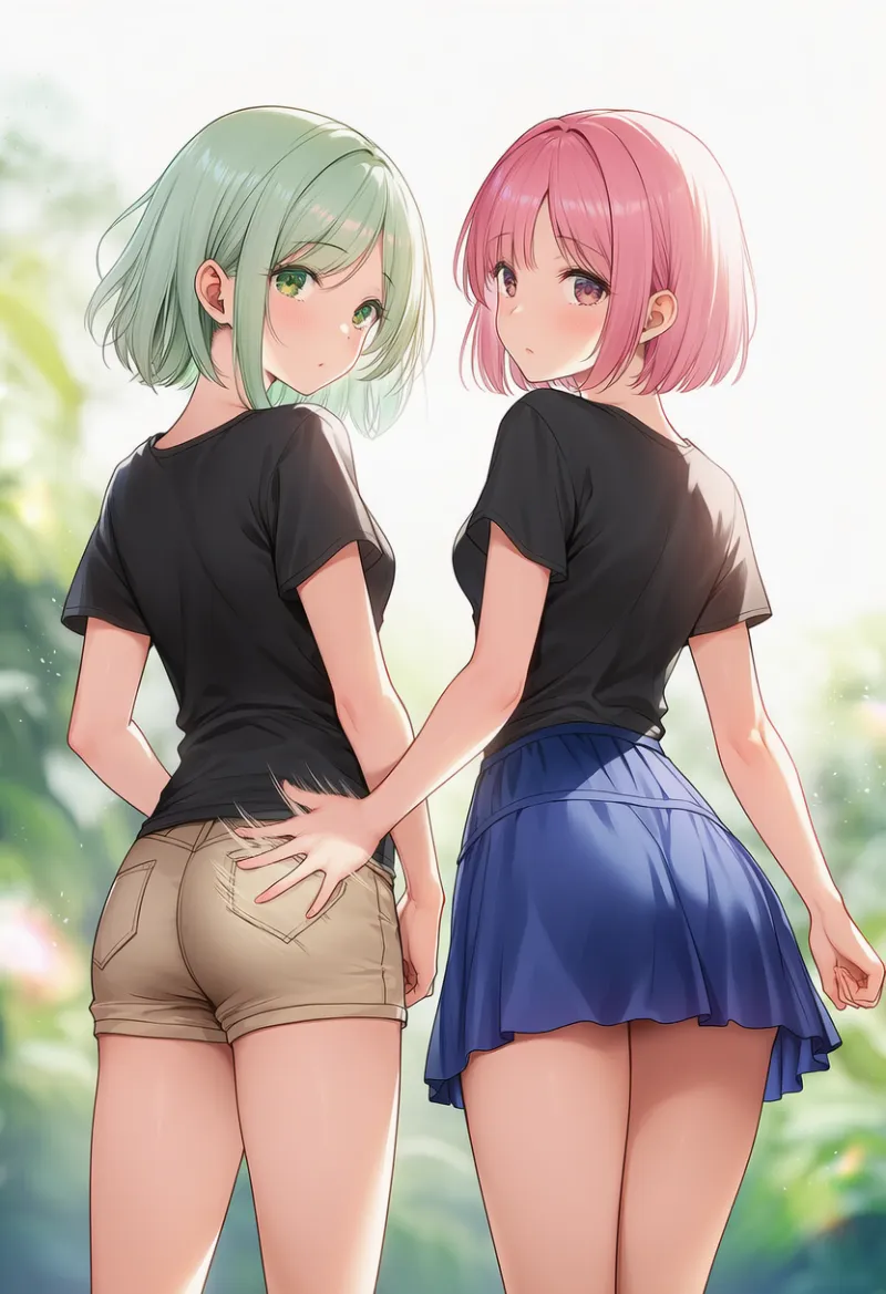 お尻を叩く状態を再現したAIイラスト｜プロンプト紹介