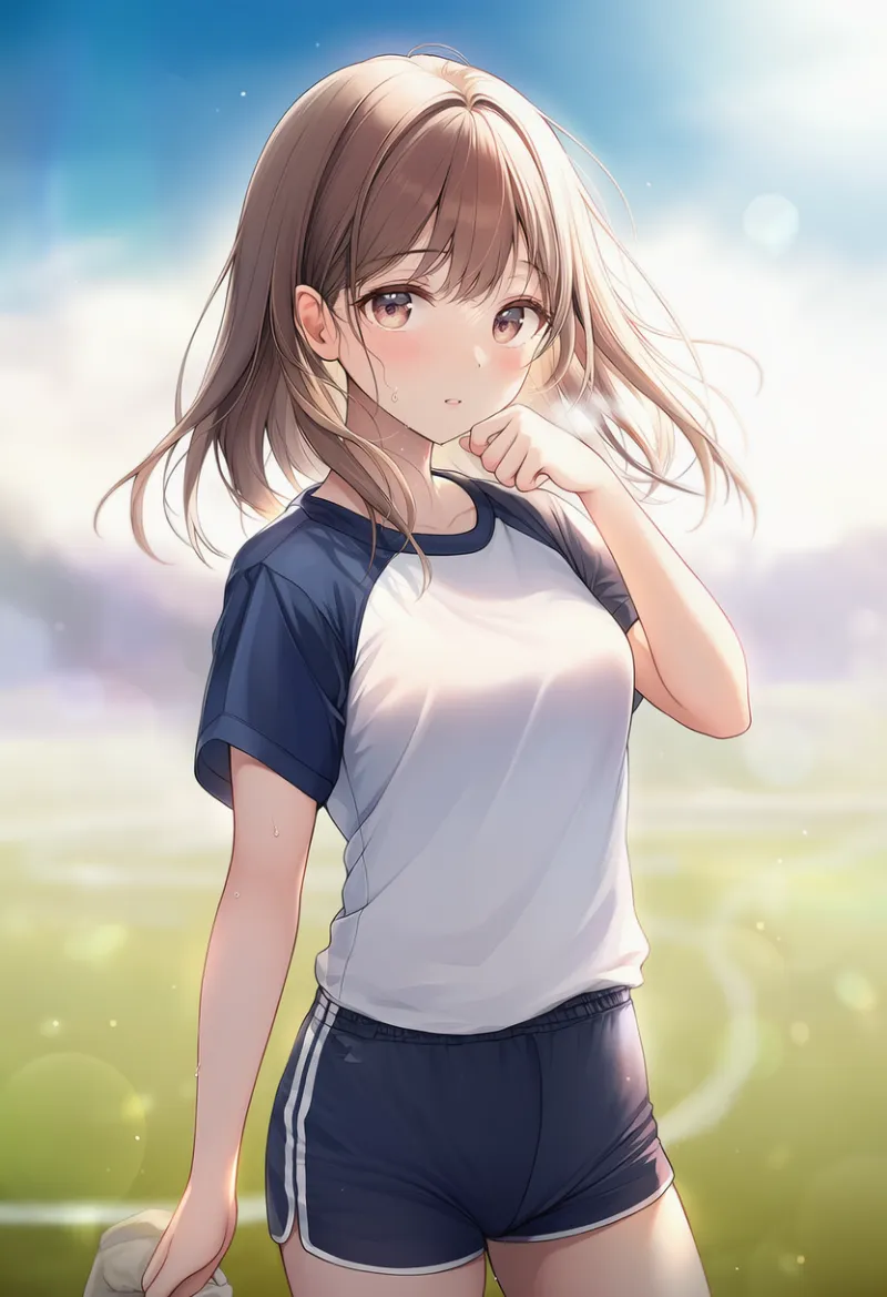 ラグラン袖のデザインを付与した体操服のプロンプト｜AIイラスト