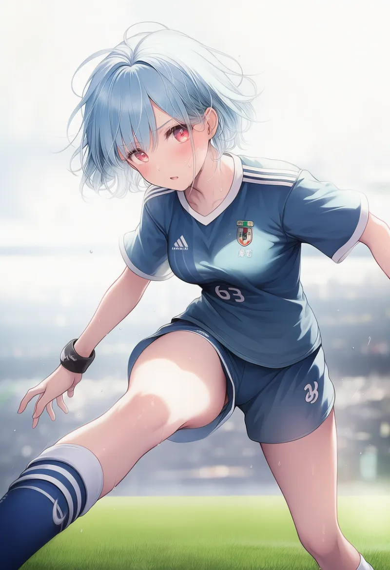 サッカー女子ウェアのプロンプト紹介｜AIイラスト